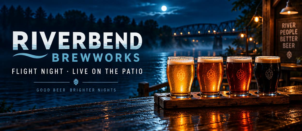 Practice ad for Riverbend Brewworks